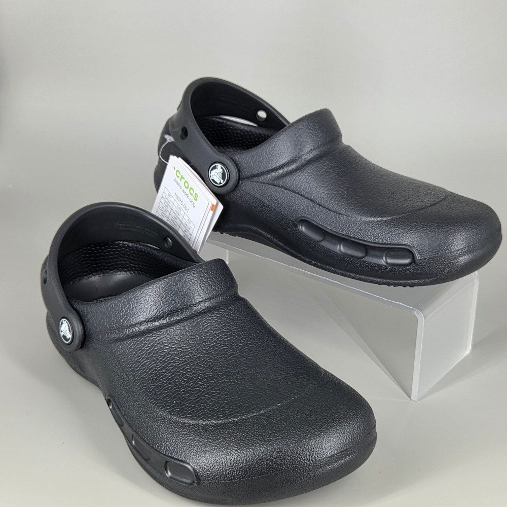 Crocs Bistro Work Clog Women Size 6 Black Slip Resistant Professional Culinary